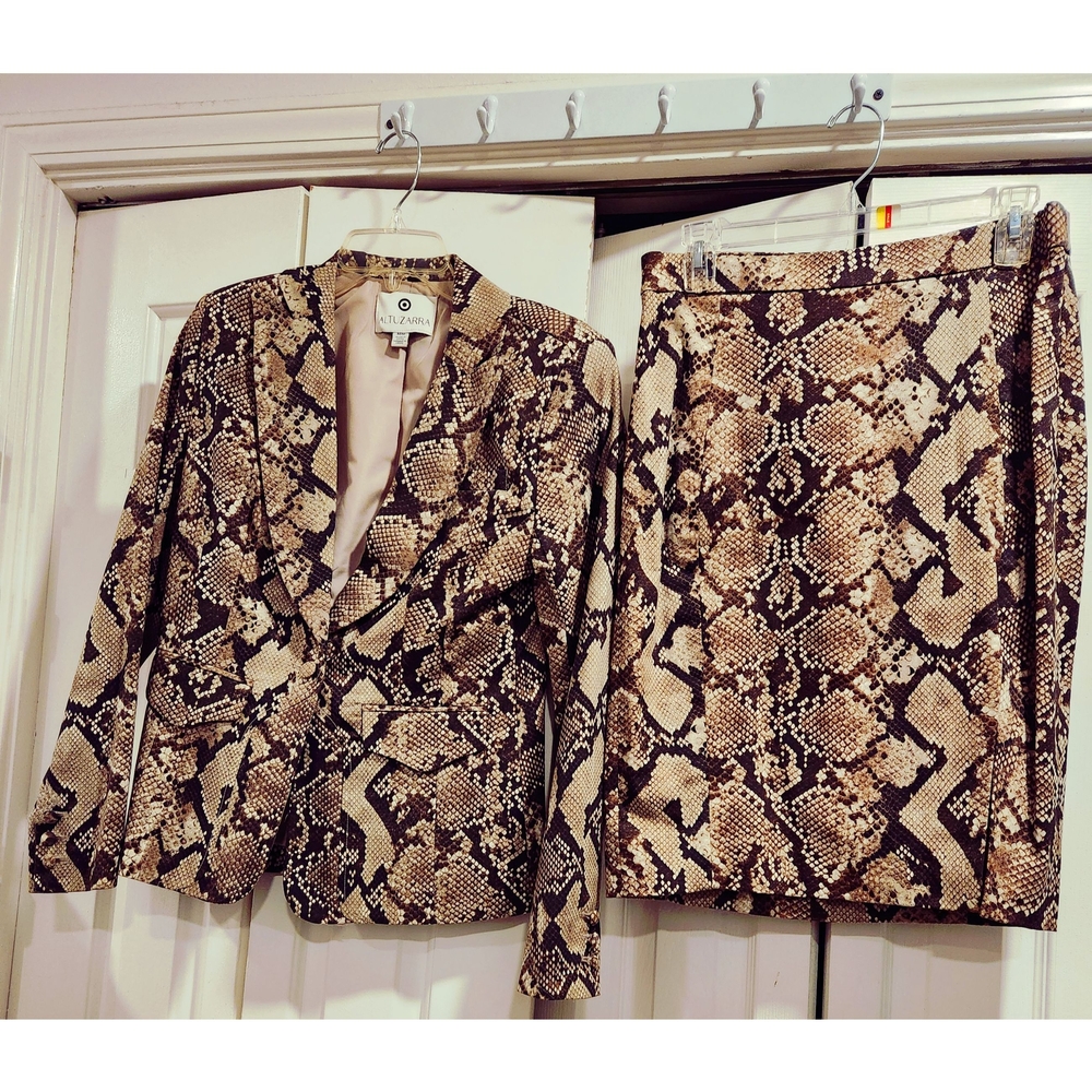 Ultazarra × Target Snake Print Blazer and Skirt Set  Sz: M